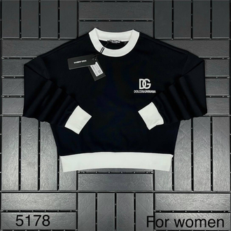 KADIN Dolce Gabbana Crop Sweat (5178-Siyah)