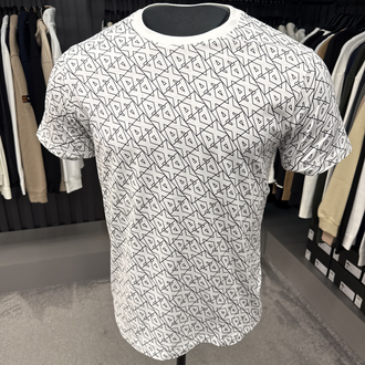 Armanı exchange dijital baskı T-shirt (26604-beyaz)