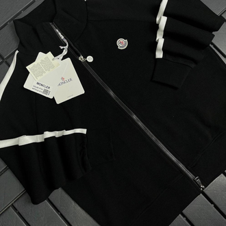 KADIN MONCLER Tam Fermuarlı Sweat  (5174-Siyah)