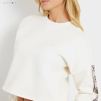 KADIN Crop Sweat (Beyaz)