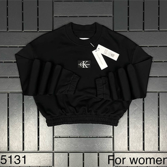 KADIN Crop Sweat (Siyah)-5131-