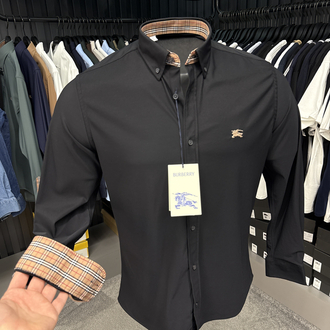 OUTLET ÜRÜNÜ Burberry İthal Kırışmayan Kumaş Gömlek (3911-siyah)