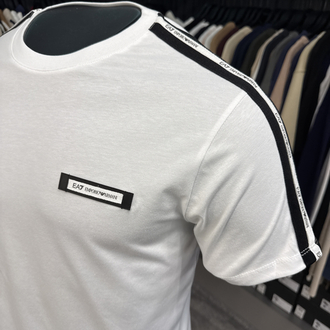 EA7 omuz detaylı T-shirt (26703-Beyaz)