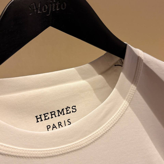 İthal Hermes T-shirt (4568-Beyaz)