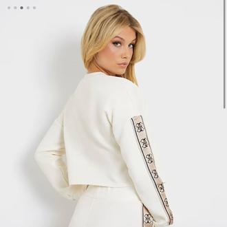 KADIN Crop Sweat (Beyaz)