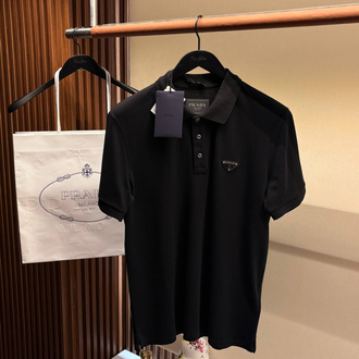 Prada Yeni Logo  Polo Yaka (3322-Siyah)