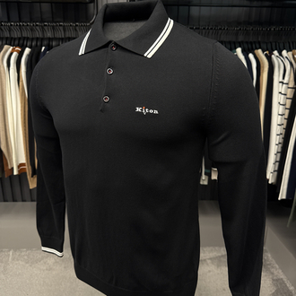 İthal KİTON Triko Polo Yaka (7202-Siyah)