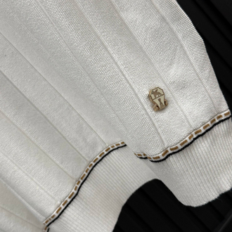 İthal BRUNELLO CUCINELLI Triko Polo Yaka (5529-BEYAZ)