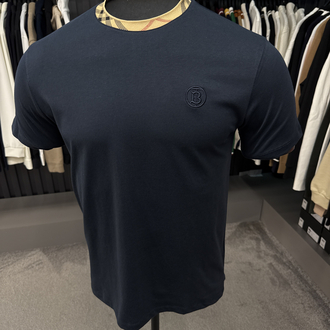 Burberry yaka detaylı T-shirt (261502-lacivert )