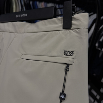 İthal Emporio Armani Kırışmayan Kumaş Jogger Pantolon(1087-Bej)