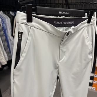 İthal Emporio Armani Kırışmayan Kumaş Jogger Pantolon(1087-Taş)