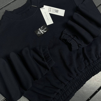 KADIN Crop Sweat (lacivert)-5131-