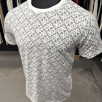 Armanı exchange dijital baskı T-shirt (26604-beyaz)
