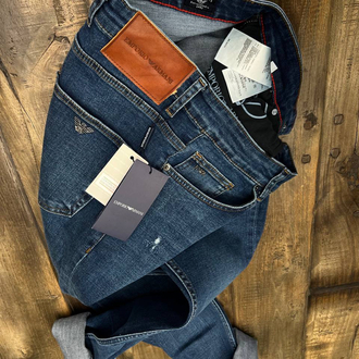 Emporio Armanı Kot Pantolon (1125-Mavi Destroy)