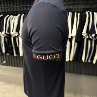 İthal Gucci Polo Yaka Kırışmayan Kumaş (0112-lacivert)