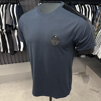 Emporıo Armani omuz detaylı T-shirt (26508-Lacivert)