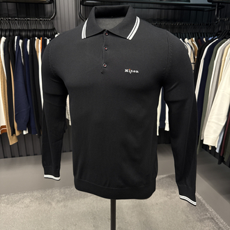 İthal KİTON Triko Polo Yaka (7202-Siyah)