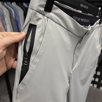 İthal Emporio Armani Kırışmayan Kumaş Jogger Pantolon(1087-Taş)