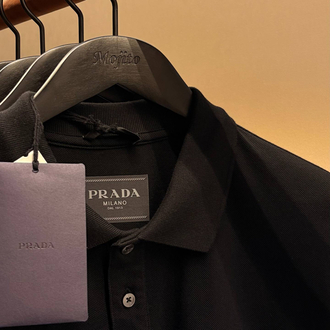 Prada Yeni Logo  Polo Yaka (3322-Siyah)