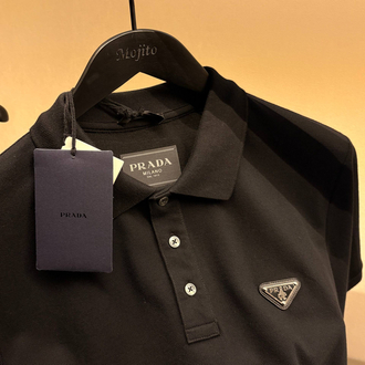Prada Yeni Logo  Polo Yaka (3322-Siyah)