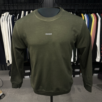 OUTLET ÜRÜNÜ Hugo Yıkamlı Kumaş SWEATSHİRT (8030-haki)