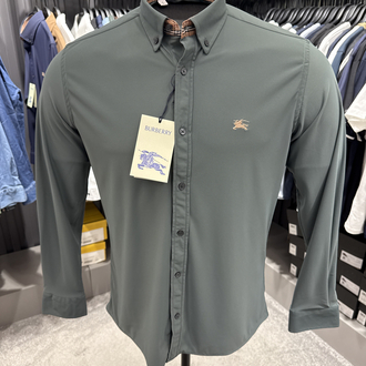OUTLET ÜRÜNÜ Burberry İthal Kırışmayan Kumaş Gömlek (3911-mint yeşili)