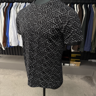 Armanı exchange dijital baskı T-shirt (26609-siyah)
