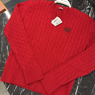 KADIN LOEWE V Yaka TRİKO (Kırmızı)