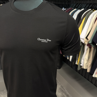 İthal Christian Dior T-shirt  Kırışmayan Kumaş (15056-Siyah)