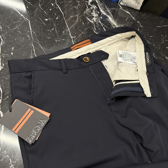 Zegna Kırışmayan Kumaş Jogger Pantolon(1089-Koyu Lacivert)
