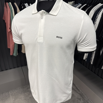 Boss Polo Yaka(1407-Beyaz)