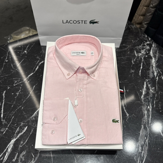 Regular fit Ham Keten Gömlek (-1802-Pembe) 