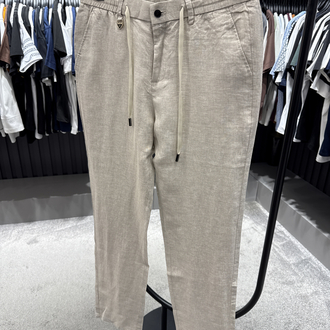 İthal Tom Ford Ham Keten Pantolon (0117-Taş)