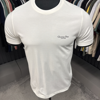 İthal Christian Dior T-shirt  Kırışmayan Kumaş (15056-Beyaz)