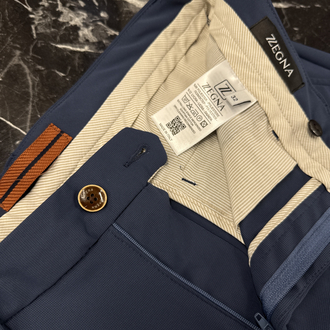 Zegna Kırışmayan Kumaş Jogger Pantolon(1089-İndigo)