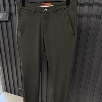 Zegna  Kırışmayan Kumaş Jogger Pantolon(1089-Haki)