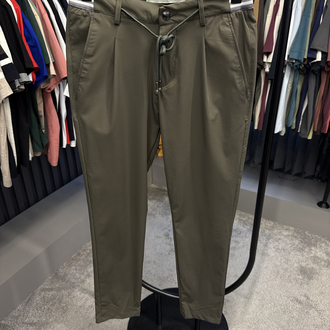 Premium Kırışmayan Kumaş Jogger Pantolon(1090-Haki)