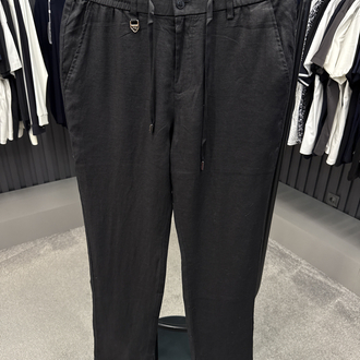 İthal Tom Ford Ham Keten Pantolon (0117-Siyah)