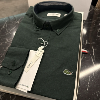 Regular fit Ham Keten Gömlek (-1802-Petrol Yeşili)