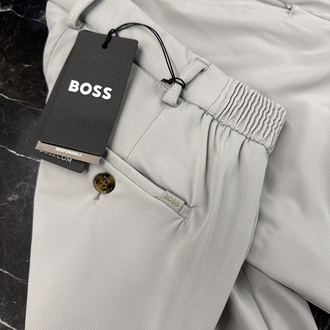 Boss  Kırışmayan Kumaş Jogger Pantolon(1088-Gri)