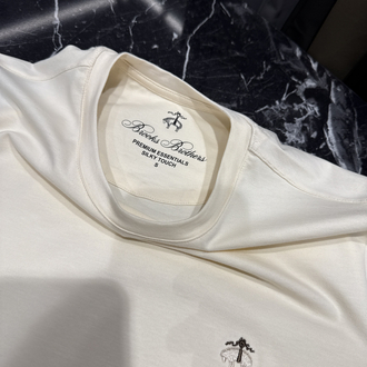 Premium Brooks Brothres T-shirt (2245-Ekru)