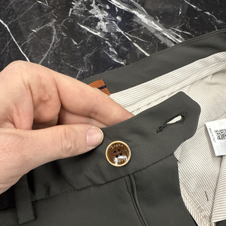Zegna  Kırışmayan Kumaş Jogger Pantolon(1089-Haki)