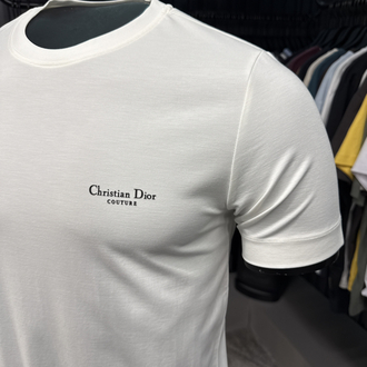 İthal Christian Dior T-shirt  Kırışmayan Kumaş (15056-Beyaz)