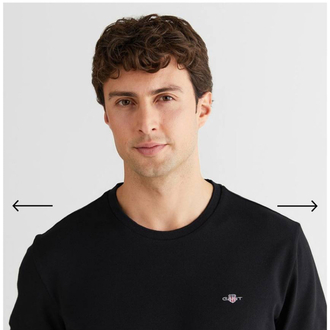 Kol Detaylı Pike Kumaş T-shirt  (15019-Siyah)