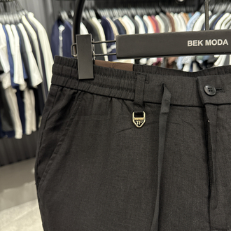 İthal Tom Ford Ham Keten Pantolon (0117-Siyah)