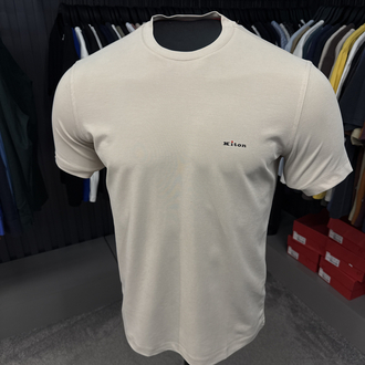 İthal Kiton T-shirt  Kırışmayan Kumaş (2286-Taş)