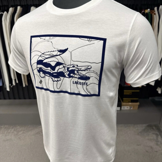 Süet Baskılı T-shirt (26108-Beyaz)