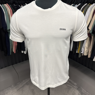 İthal  ZEGNA T-shirt  Kırışmayan Kumaş (15063-Beyaz)
