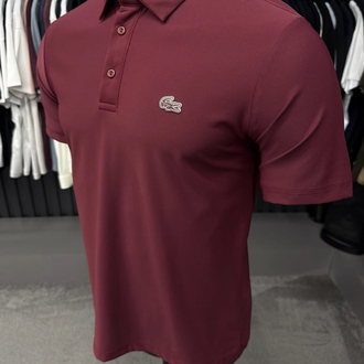 İthal Kırışmayan Kumaş Polo Yaka (26124-Bordo)