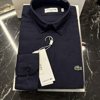 Regular fit Ham Keten Gömlek (-1802-Lacivert)